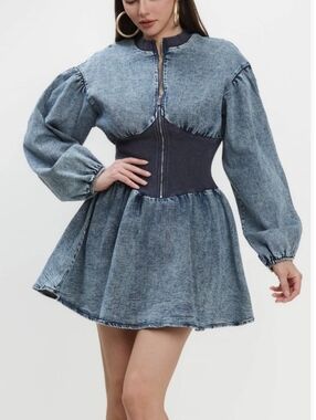 Paulina's Fashion Boutique Vintage Charm Jean Dress